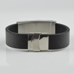 Raw Mix Baltic Amber with leather for men